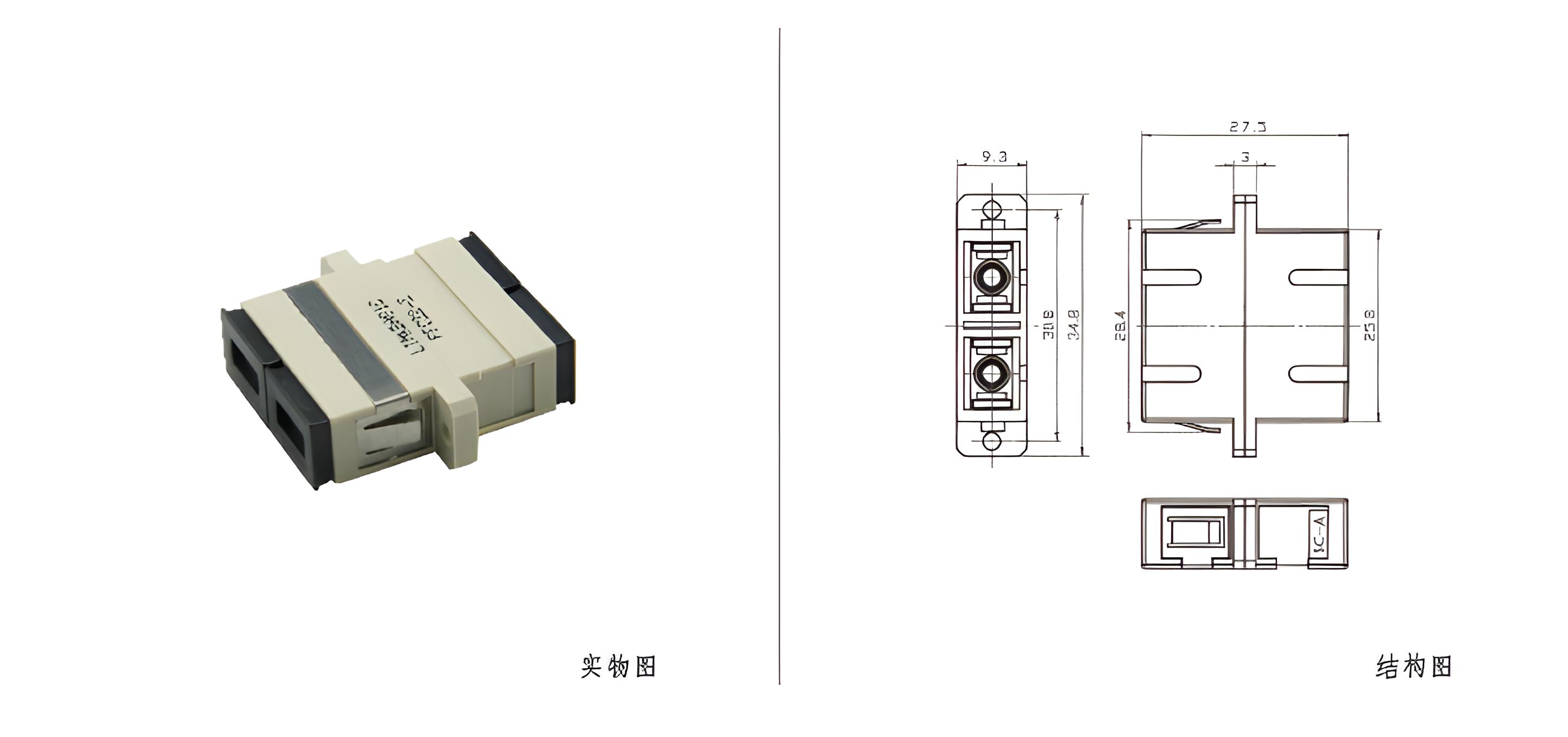 SC光纤适配器(双工)