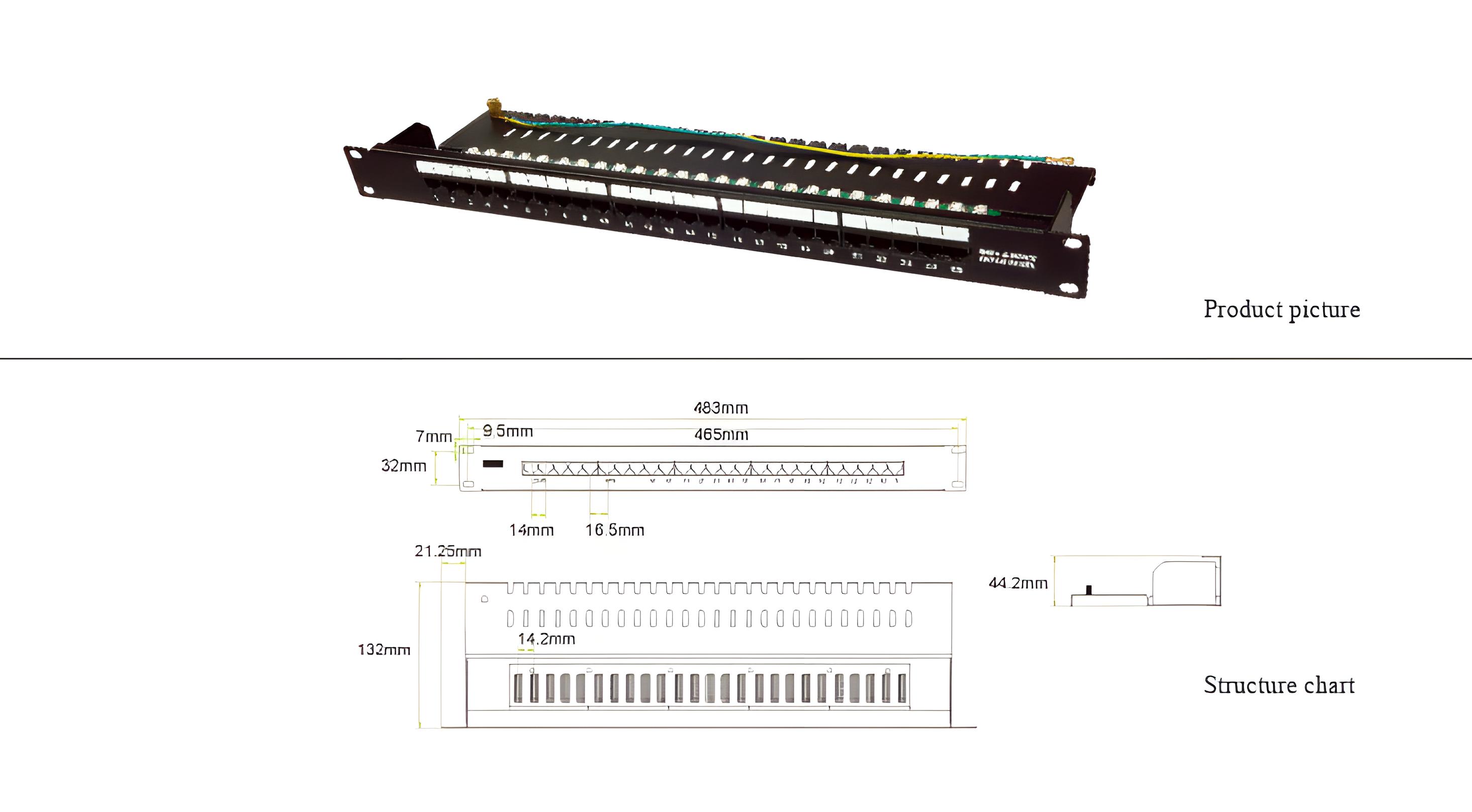 Voice 25-port patch panel