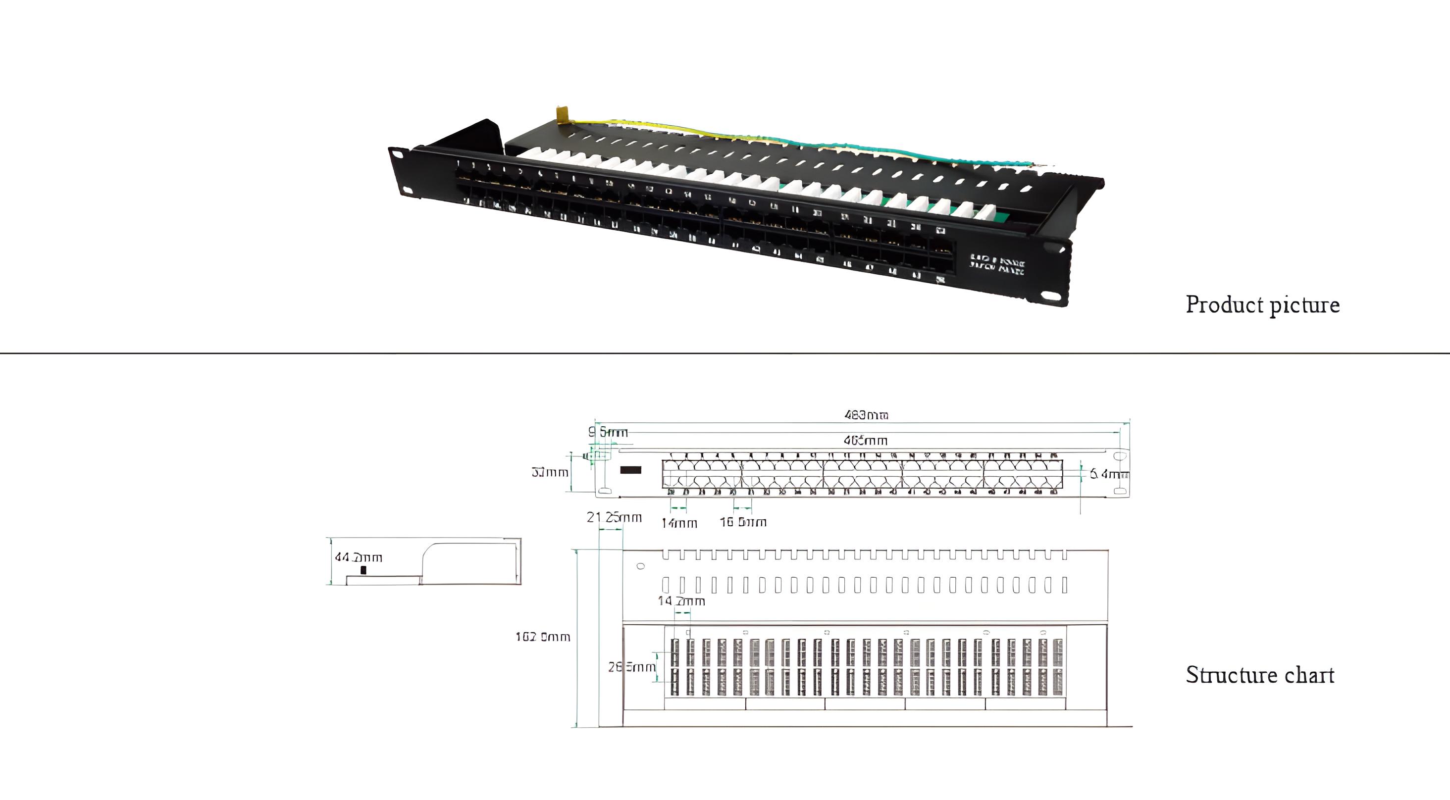 Voice 50-port patch panel
