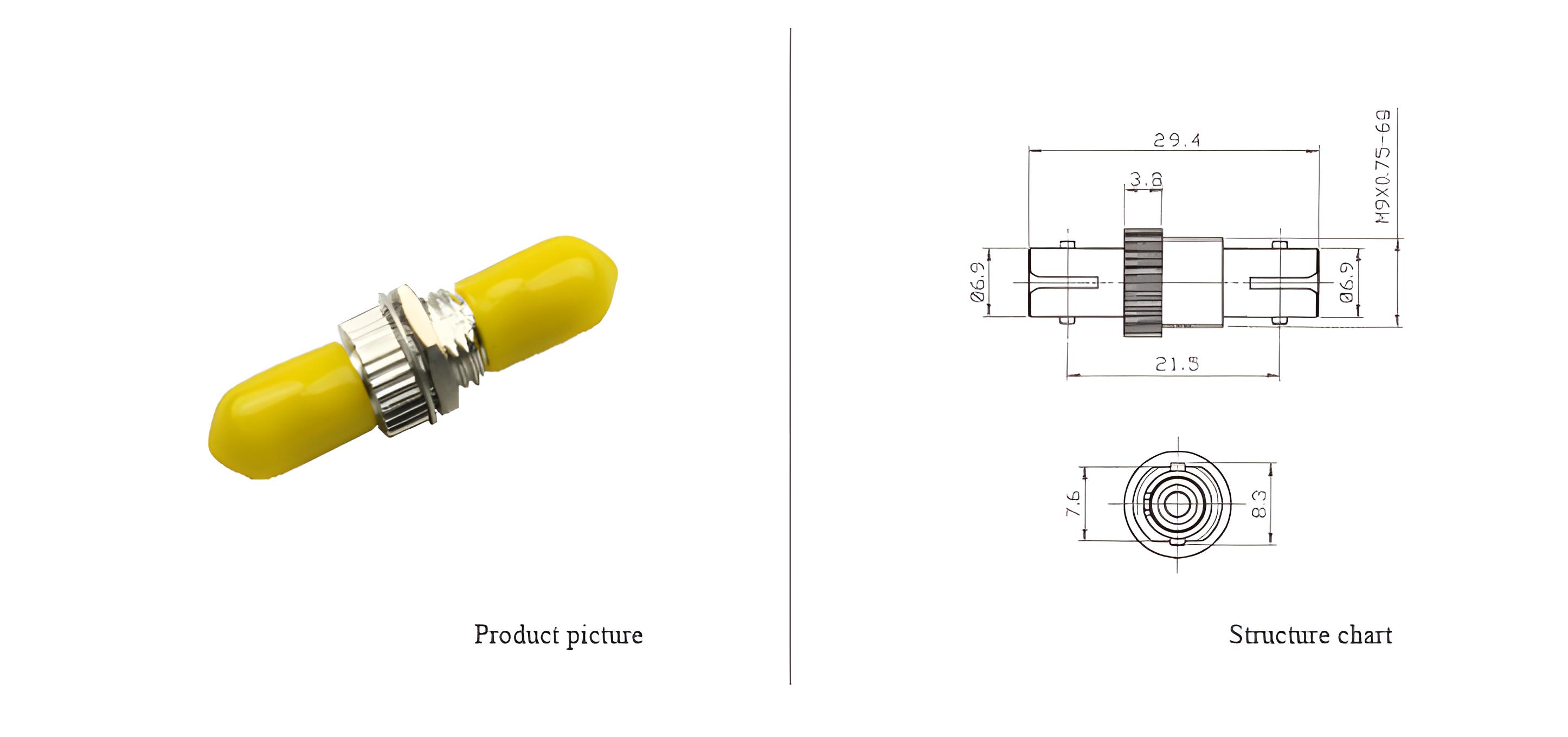 ST-ST  Simplex Adapter