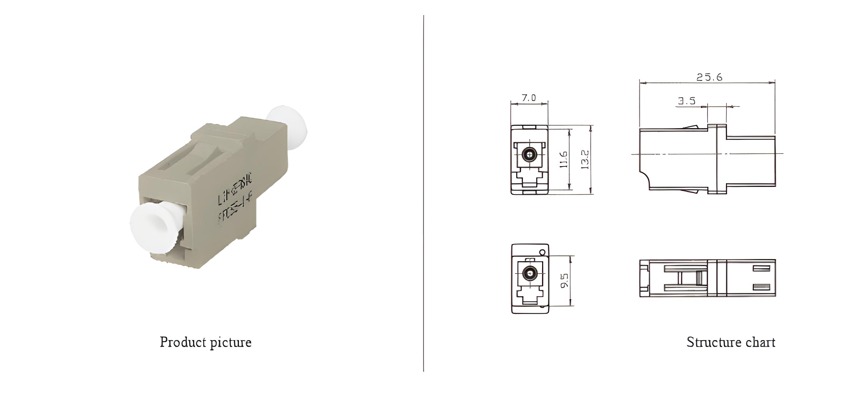 LC-LC  Simplex Adapter