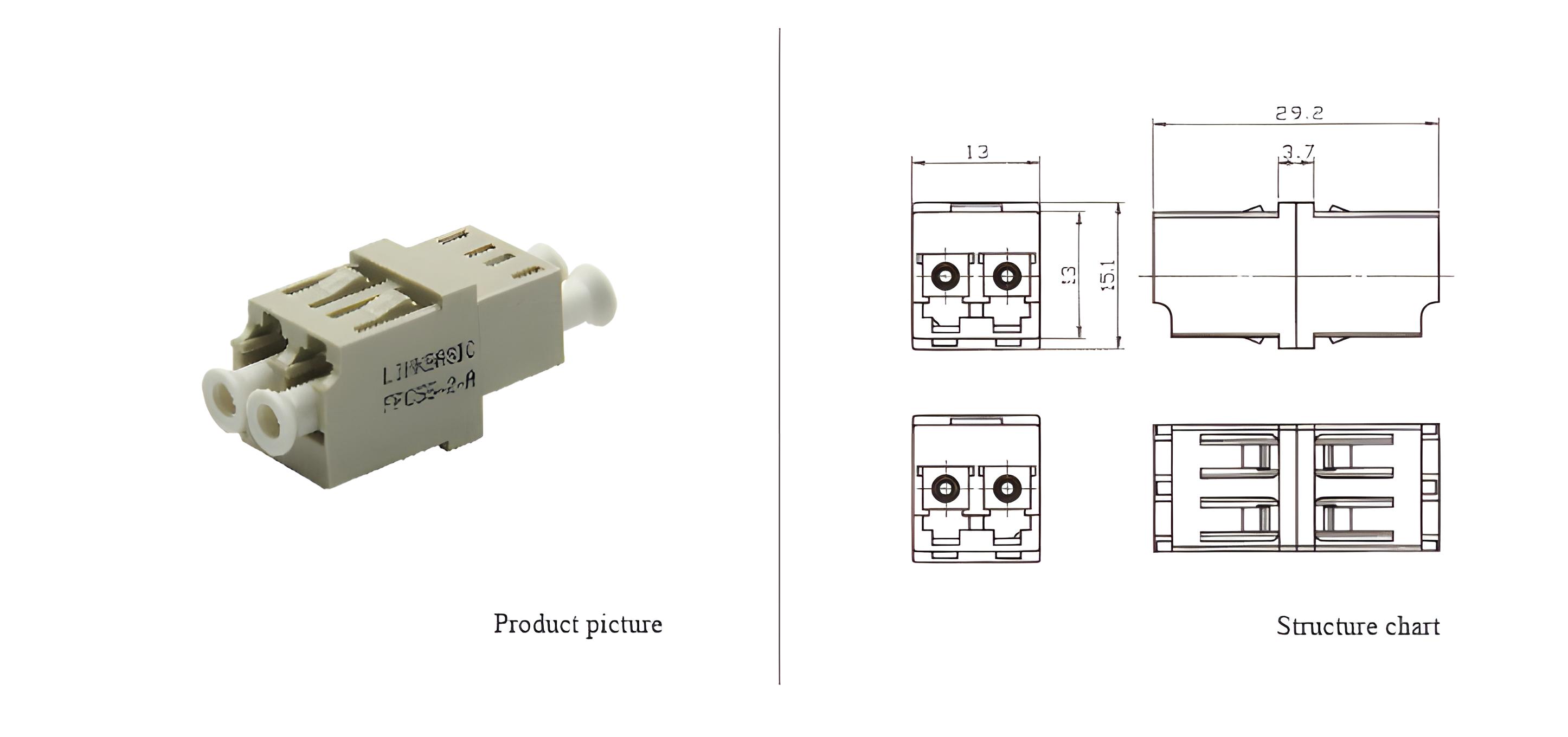 LC-LC  Duplex Adapter